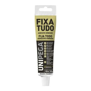 Selante Adesivo Fixa Tudo Bisnaga 50ml Branco Unipega