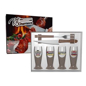 Kit Churrasco 6 peças Munich GR 1129 Glassral