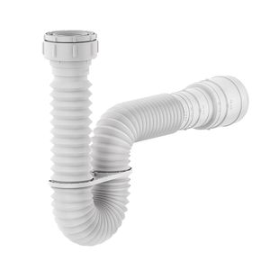 Sifão Sanfonado para Pia/Lavatório até 74cm Branco 7150 Censi