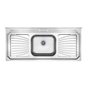 Pia Infinity 120 x 53 cm Inox com Válvula e Escorredor 50250 Inoxsul