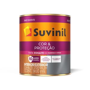 Tinta Esmalte Cor & Proteção Preto Litro 900ml Suvinil