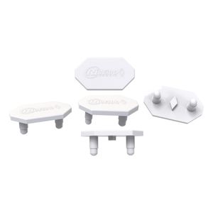 Kit Protetor de Tomadas 5 peças Branco Ribeiro