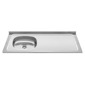 Pia Inox 120 x 53 cm Cuba Esquerda com Válvula 610 GhelPlus