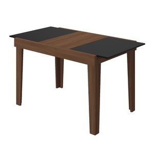 Mesa Extensível Oregon Imbuia/Preto GR006 Gromóveis