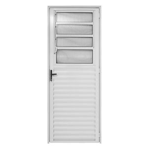 Porta de Alumínio Basculante 80 x 210 cm Lado Direito PB025 Esal