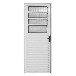 Porta de Alumínio Basculante 80 x 210 cm Lado Esquerdo PB026 Esal