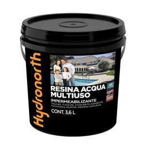 Resina Acqua Multiuso Balde 3,6L Incolor Hydronorth