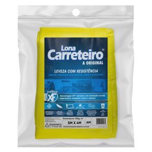Lona de Polietileno 5x4m com ilhós Amarelo Lona Carreteiro