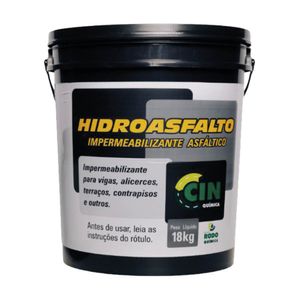Impermeabilizante Asfáltico Hidroasfalto Balde 18kg RodoQuímica