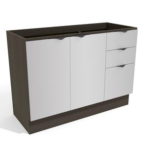 Balcão 120 cm Nox Onix/Steel H766 Kappesberg