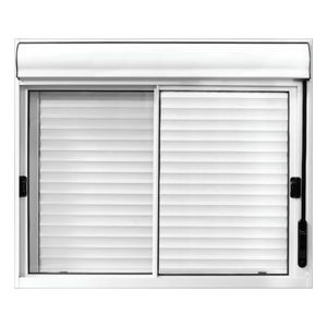 Janela de Alumínio Persiana Integrada Manual 2 Folhas 120 x 150 cm INT053 Esal