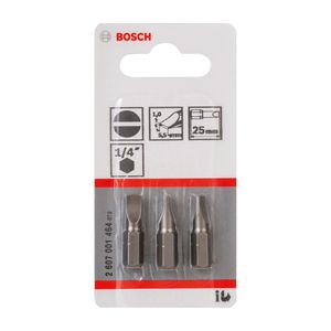 Jogo de Bits Fenda 3 peças 2607001464 Bosch