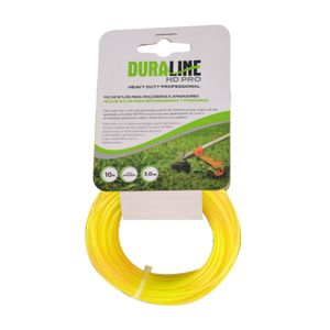 Fio de Nylon para Roçadeira 3mm Duraline Redondo Amarelo HD30010R Nordtech