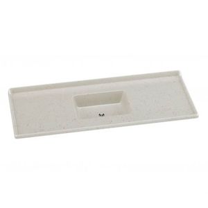 Pia Sintética Standard Granitada 120 x 50 cm Travertino sem Válvula 504414 Rorato