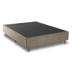 Box Casal Suede 138 x 188 x 25 cm Marrom Kappesberg