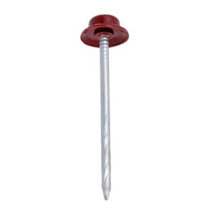 Kit Prego com Anilha Ardox 18 peças 18x27 Vermelho/Marrom Onduline