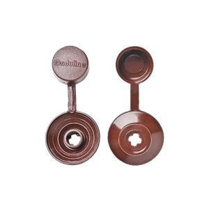 Kit Anilha com tampa 200 peças Marrom Onduline