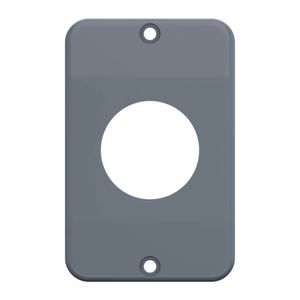 Placa 1 Posto Redondo 3/4" Condulete Top Cinza 36005513 Tigre