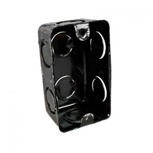 Caixa de Luz de Latão 2x4 Preto Brasmax