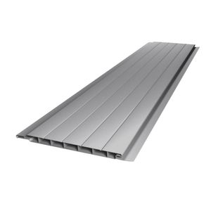 Forro de PVC Frisado MAX100 7mm 10 cm x 6 m Cinza Vitesse