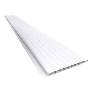 Forro de PVC Frisado 6mm 10 cm x 6m Branco Medaforros