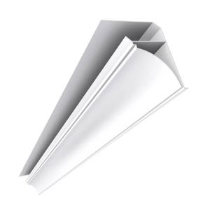 Rodaforro PVC Meia Cana 6m Branco Medaforros