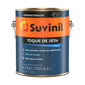 Tinta Toque de Seda Acrílico Acetinado Branco Neve Galão 3,6L Suvinil