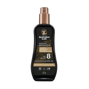 Protetor Solar Corporal Instant Bronzer Spray Gel FPS 8 237g 5366 Australian Gold