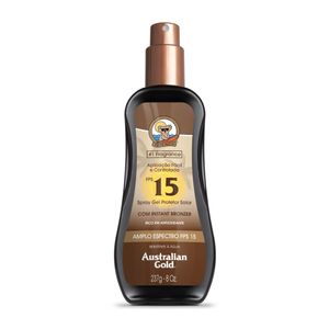 Protetor Solar Corporal Instant Bronzer Spray Gel FPS 15 237g 5367 Australian Gold