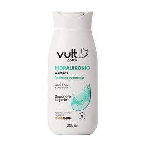 Sabobete Líquido Corporal Hidraluronic Conforto Antirressecamento 200ml 8846 Vult