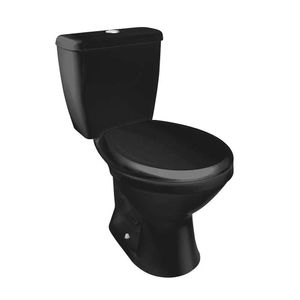 Kit Completo Bacia + Caixa + Assento Loren Way Preto Lorenzetti