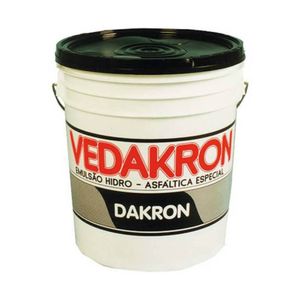 Hidroasfalto Vedakron Galão 3,6kg Preto Dakron