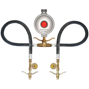 Kit Ligação de Gás para 2 Botijões com Regulador 5kg/h 2382 Jackwal