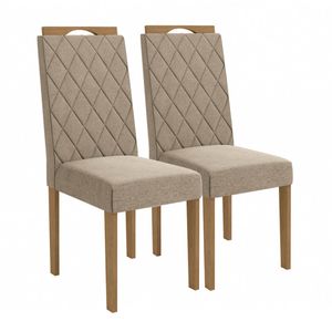 Cadeira Camélia Linho Fendi 2 peças 2CAD152EA Kappesberg