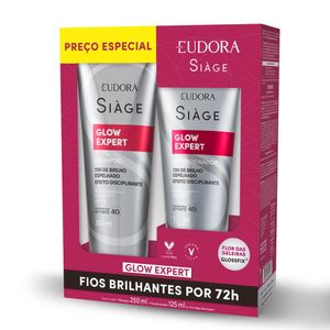 Kit Shampoo + Condicionador Glow Expert 8643 Eudora Siàge