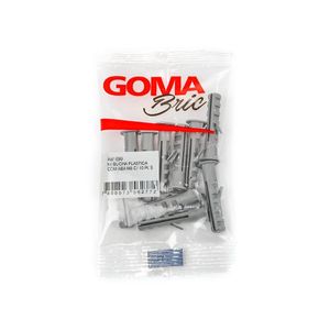 Jogo de Buchas M8 Lisa sem Aba Bric 10 peças 693 Goma