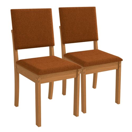 Cadeira Luna Bouclé Terracota 2 peças 2CAD160CN Kappesberg