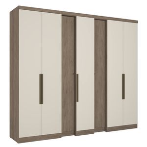 Guarda roupa Selecto 7 portas Rustic/Off White 5882 THB