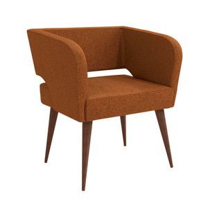 Poltrona Antara Bouclé Terracota POL002 Kappesberg