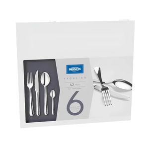 Faqueiro Lyon 42 peças Inox 5101/118 Brinox