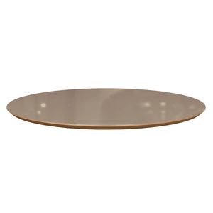 Tampo de Vidro Mesa Redonda 120 cm Freijó/Vidro Bronze TA60 Kappesberg