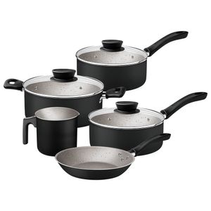 Jogo de Panelas Linz 5 peças Preto 28299/005 Tramontina