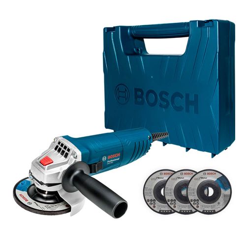 Esmerilhadeira Angular 850W GWS 850 com maleta + 3 Discos 220V 06013775E9 Bosch