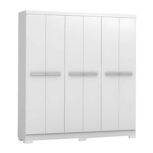 Guarda roupa 6 portas Branco E530 Kappesberg