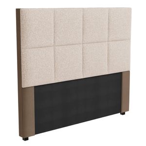 Cabeceira Quadriculada Linho Mesclado Areia 140 cm CAB011 Kappesberg