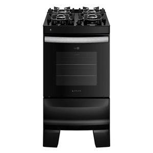 Fogão 4 Bocas Agile Up Preto Glass Atlas