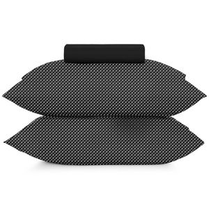 Jogo de Cama Queen 3 peças Toque Acetinado Slim Preto 5204.0 Altenburg