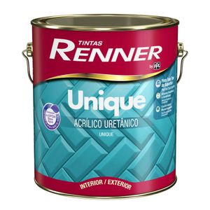 Tinta Acrílica Unique Alto Brilho Uretânico Multisuperfície Branco Base Pastel Galão 3,5L 1900 Renner