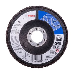 Disco de Lixa Flap X421 Grão 80 115mm 2608619908 Bosch