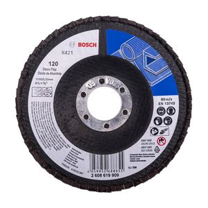 Disco de Lixa Flap X421 Grão 120 115mm 2608619909 Bosch